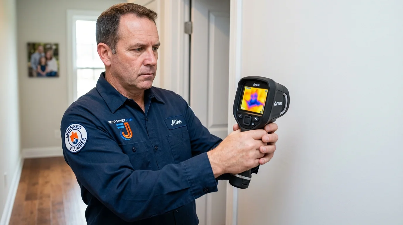 Thermal imaging leak detection by Johns Plumbing LLC in Rushford